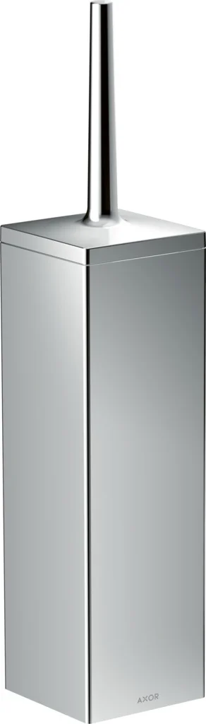 Hansgrohe AXOR Universal Rectangular Toilettenbürstenhalter Wandmontage Chrom, mit Deckel und herausnehmbarem Einsatz