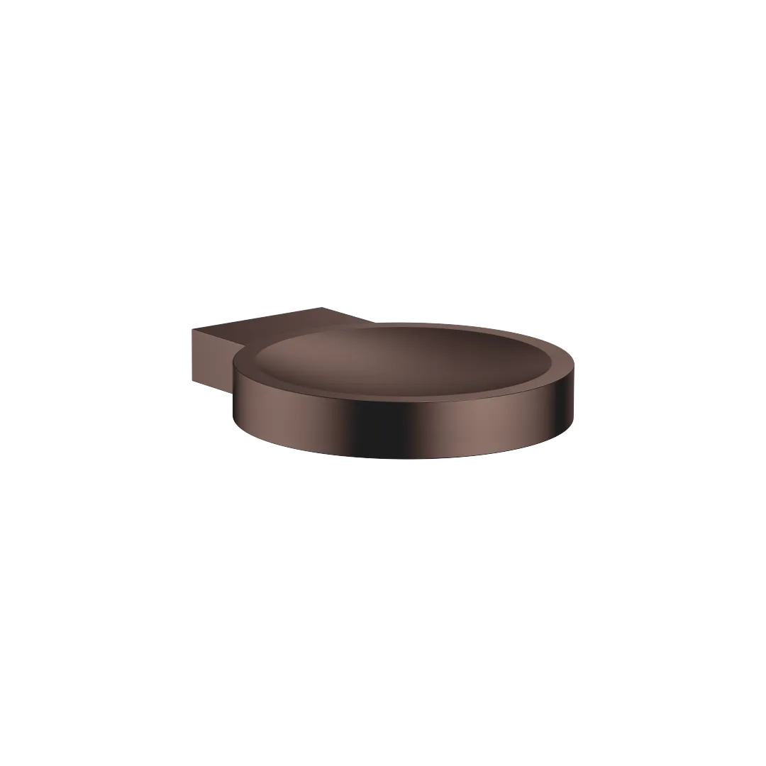 Dornbracht Seifenhalter Wandmodell SERIENNEUTRAL Dark Bronze gebürstet PVD, Breite 120 mm, Höhe 20 mm, Ausladung 145 mm