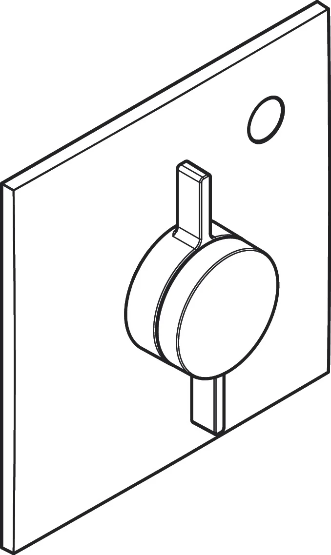 Hansgrohe DuoTurn E Mischer Unterputz, 1 Verbraucher, mattweiß, flache Rosette, Keramikmischsystem, max. Durchflussmenge 29,5 l/min bei 3 bar