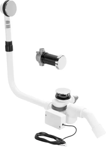 Viega Ab- und Überlaufgarnitur mit Zulauffunktion Modell 6148.1 „Multiplex Trio“ in DN40 / 50 Kunststoff verchromt 11 cm Viega Ab- und Überlaufgarnitur mit Zulauffunktion Modell 6148.1 „Multiplex Trio“ in DN40 / 50 Kunststoff verchromt 11 cm