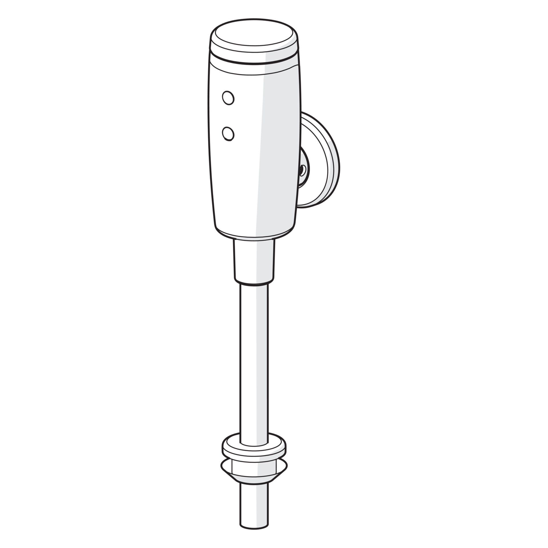 HA Urinalsteuerung HANSAELECTRA 0944 6V Bluetooth Ausladung 81mm gerade DN15 Chrom