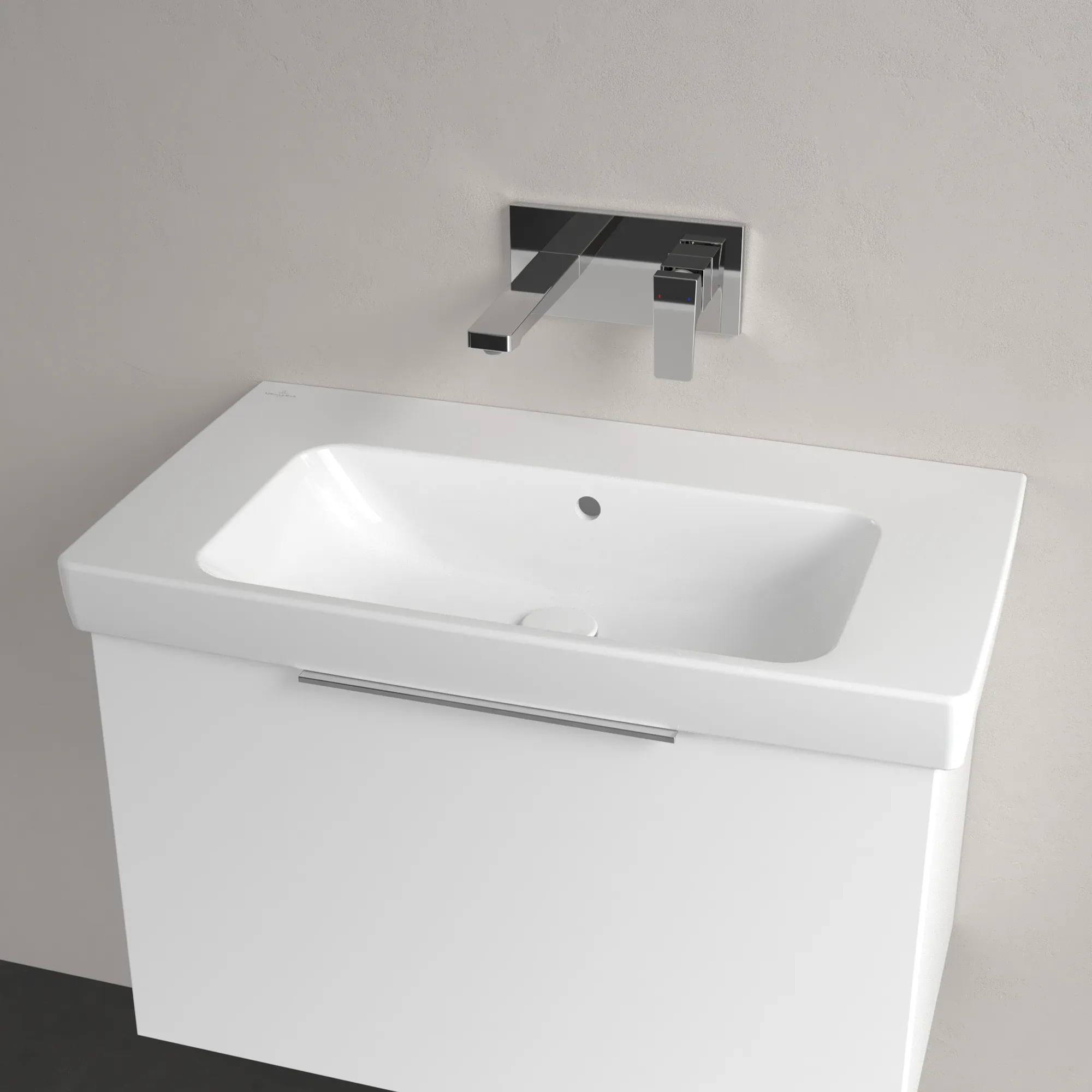 Villeroy & Boch Waschbecken „Architectura“ 800 × 455 × 165 mm, ohne Hahnlochbohrung, für Becken mittig