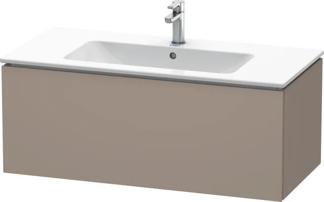 Duravit Waschtischunterschrank wandhängend „L-Cube“ 102 × 40 × 48,1 cm Basalt Matt Duravit Waschtischunterschrank wandhängend „L-Cube“ 102 × 40 × 48,1 cm Basalt Matt