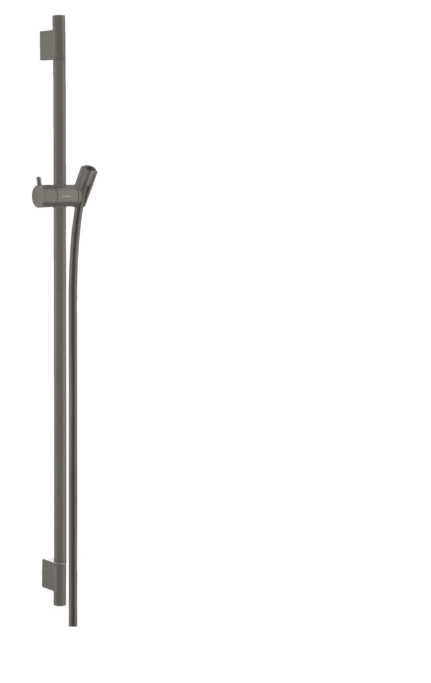 Hansgrohe Unica Brausestange S Puro 90 cm BBC, 1008 mm Gesamtlänge, 22 mm Durchmesser, 160 cm Brauseschlauch, stufenlos verstellbare Handbrausehalterung aus Metall