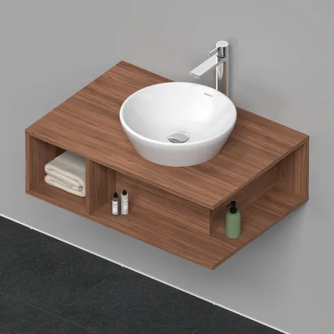 Duravit Waschtischunterschrank wandhängend „D-Neo“ 80 × 26 × 55 cm Nussbaum Natur