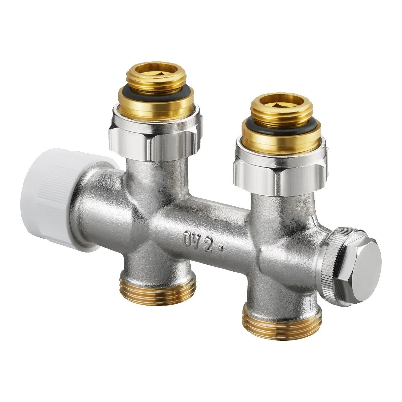 Design in Bad Anschlussgarnitur für Heizkörper mit 50 mm Anschluss Durchgangsform „Multiblock T“ in anthrazit Design in Bad Anschlussgarnitur für Heizkörper mit 50 mm Anschluss Durchgangsform „Multiblock T“ in anthrazit