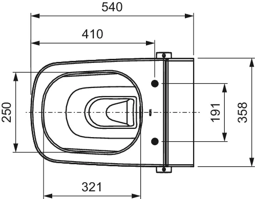 TECE Dusch-WC „one“, Befestigung verdeckt, ohne Spülrand TECE Dusch-WC „one“, Befestigung verdeckt, ohne Spülrand