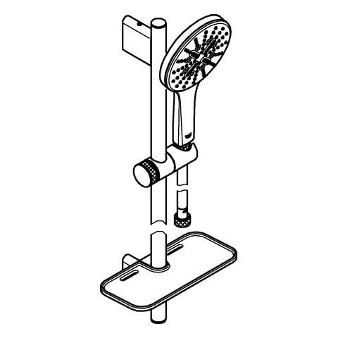 Grohe Rainshower SmartActive 130 Brausestangenset, 3 Strahlarten, 900 mm, chrom Grohe Rainshower SmartActive 130 Brausestangenset, 3 Strahlarten, 900 mm, chrom