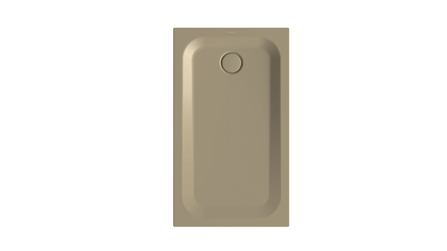 Bette rechteck Duschwanne „BetteUltra“ 1200 × 700 mm mit BetteAntirutsch Pro, ohne Oberflächenveredelung, ohne Wannenträger, in Hazel