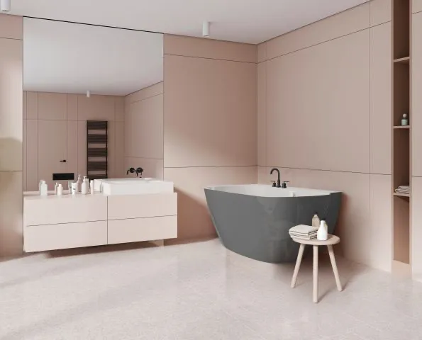 Hoesch LaBrillante Badewanne 1800x800 Ecke Links, BiColor Weiß-Schiefergrau, Überlaufbefüllung Hoesch LaBrillante Badewanne 1800x800 Ecke Links, BiColor Weiß-Schiefergrau, Überlaufbefüllung