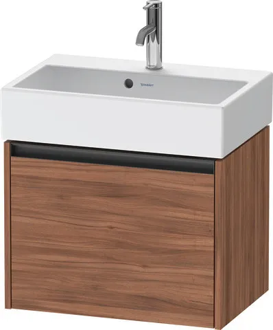 Duravit Waschtischunterschrank wandhängend „Ketho.2“ 58,4 × 44 × 39 cm in Nussbaum Natur