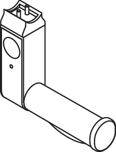 HEWI System 800 K Aufrüstsatz WC-Papierhalter Rubinrot