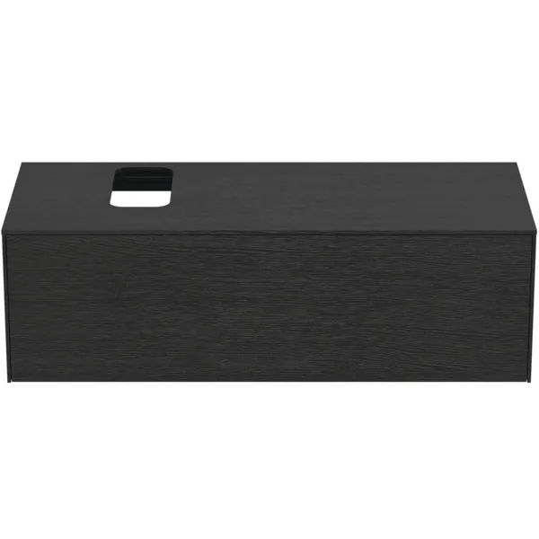 Ideal Standard Waschtischunterschrank „Conca“ 120,2 × 37 × 50,5 cm Eiche geflammt Furnier Ideal Standard Waschtischunterschrank „Conca“ 120,2 × 37 × 50,5 cm Eiche geflammt Furnier