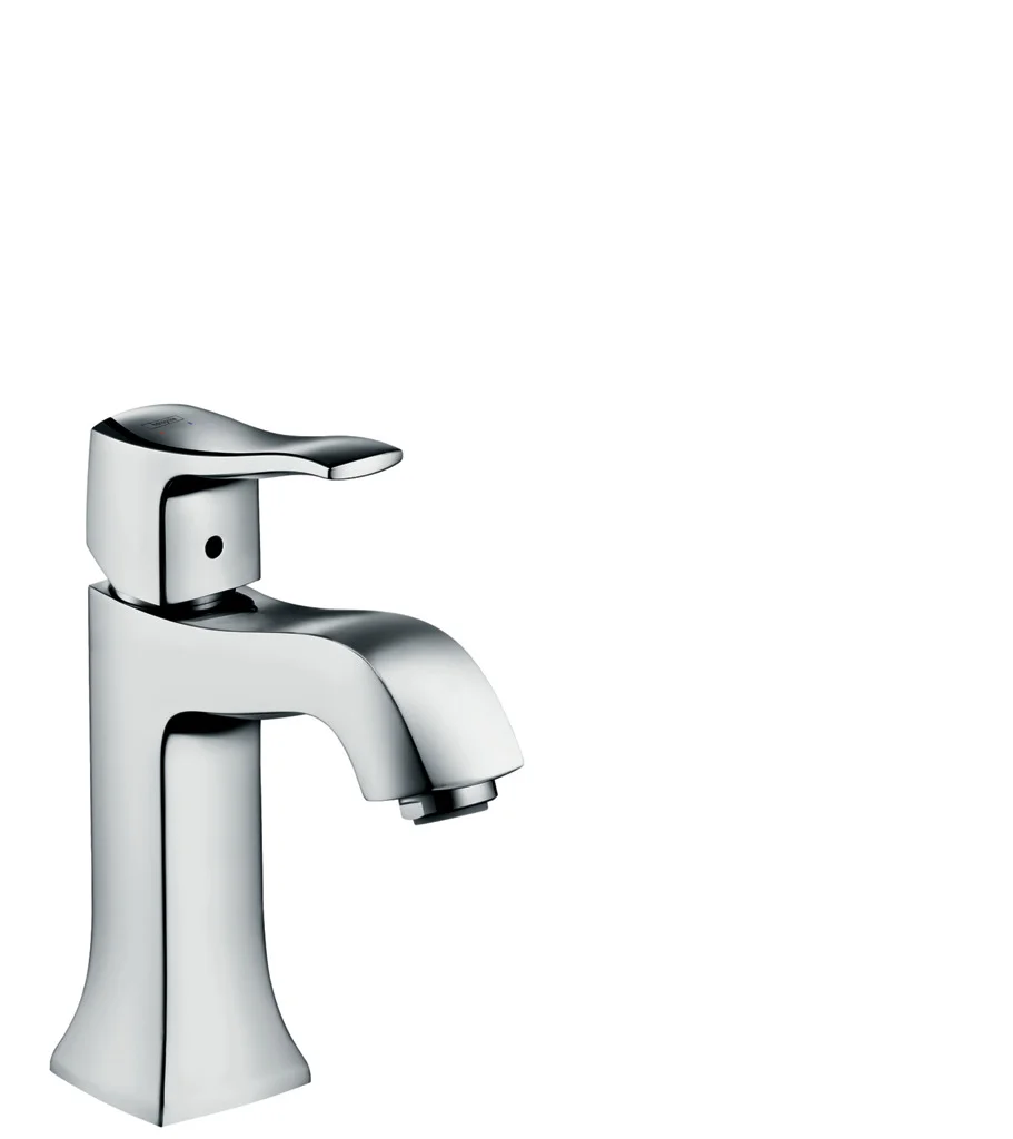 Hansgrohe Metris Classic Einhebel-Waschtischmischer, Chrom, Ausladung 113 mm, ComfortZone 100, Keramikmischsystem, max. Durchflussmenge 5 l/min bei 3 bar