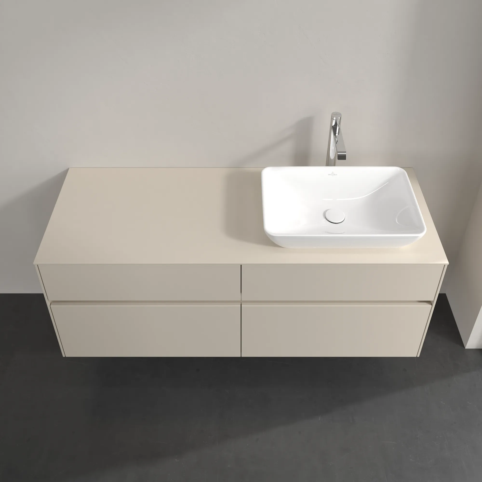 Villeroy & Boch Collaro Waschbeckenunterschrank C11800, 1400 x 548 x 500 mm, Cashmere Grey Villeroy & Boch Collaro Waschbeckenunterschrank C11800, 1400 x 548 x 500 mm, Cashmere Grey