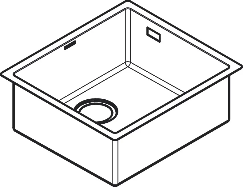Hansgrohe S71 S719-U450 Unterbauspüle 450, Edelstahl