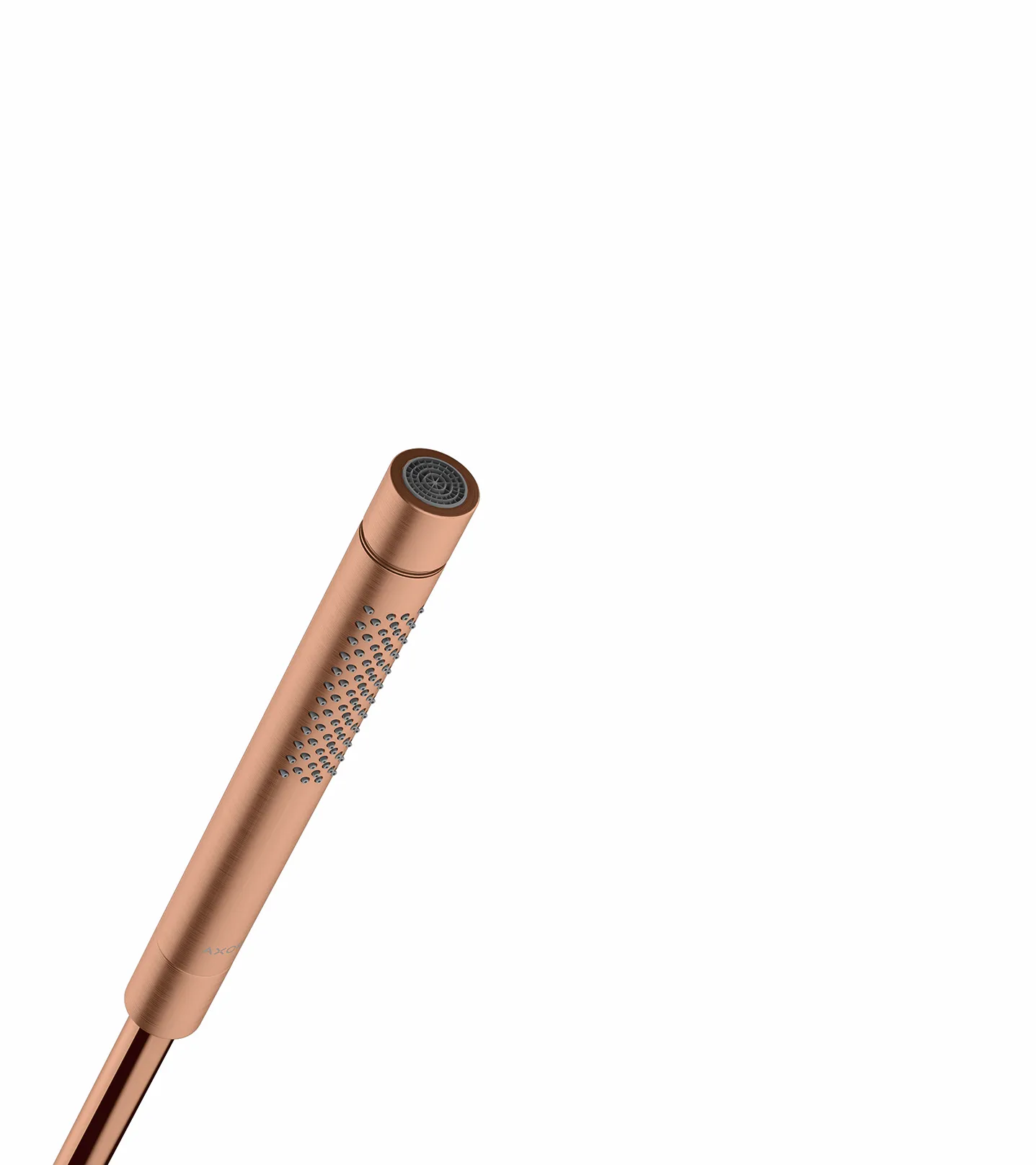 Hansgrohe AXOR Starck Handbrause 2jet, Brushed Red Gold, 68 x 24 mm, Rain & MonoRain Strahlart Hansgrohe AXOR Starck Handbrause 2jet, Brushed Red Gold, 68 x 24 mm, Rain & MonoRain Strahlart
