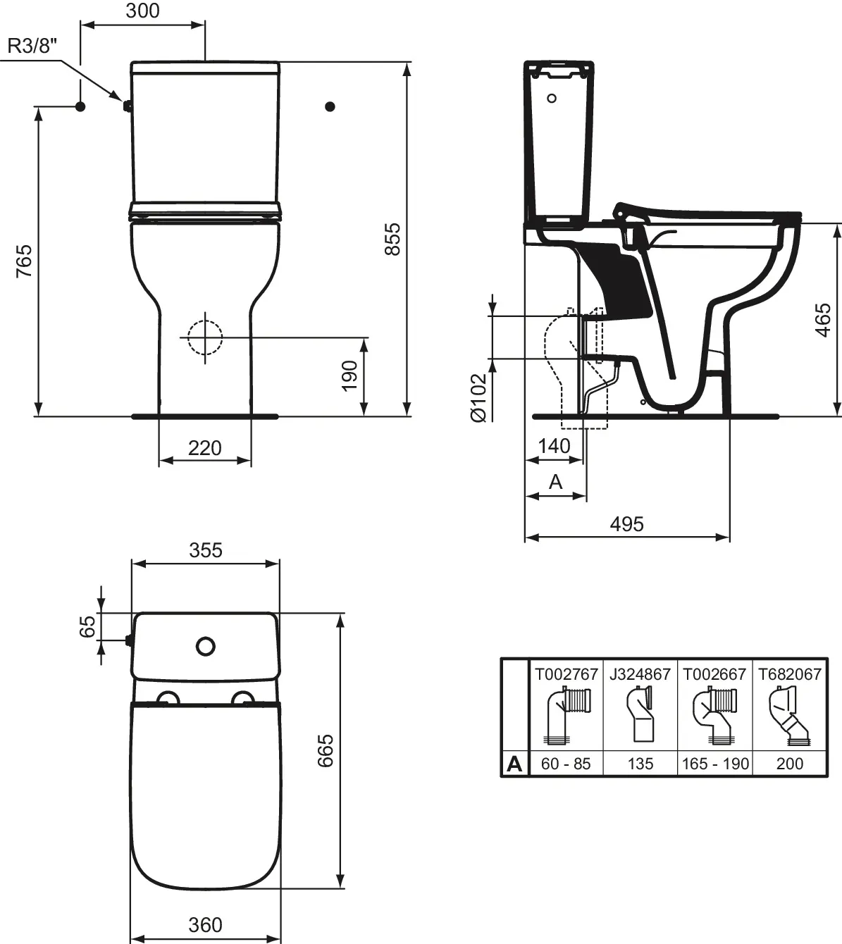 Spülkasten „i.lifeA“ 36,5 × 39 × 15 cm Spülkasten „i.lifeA“ 36,5 × 39 × 15 cm
