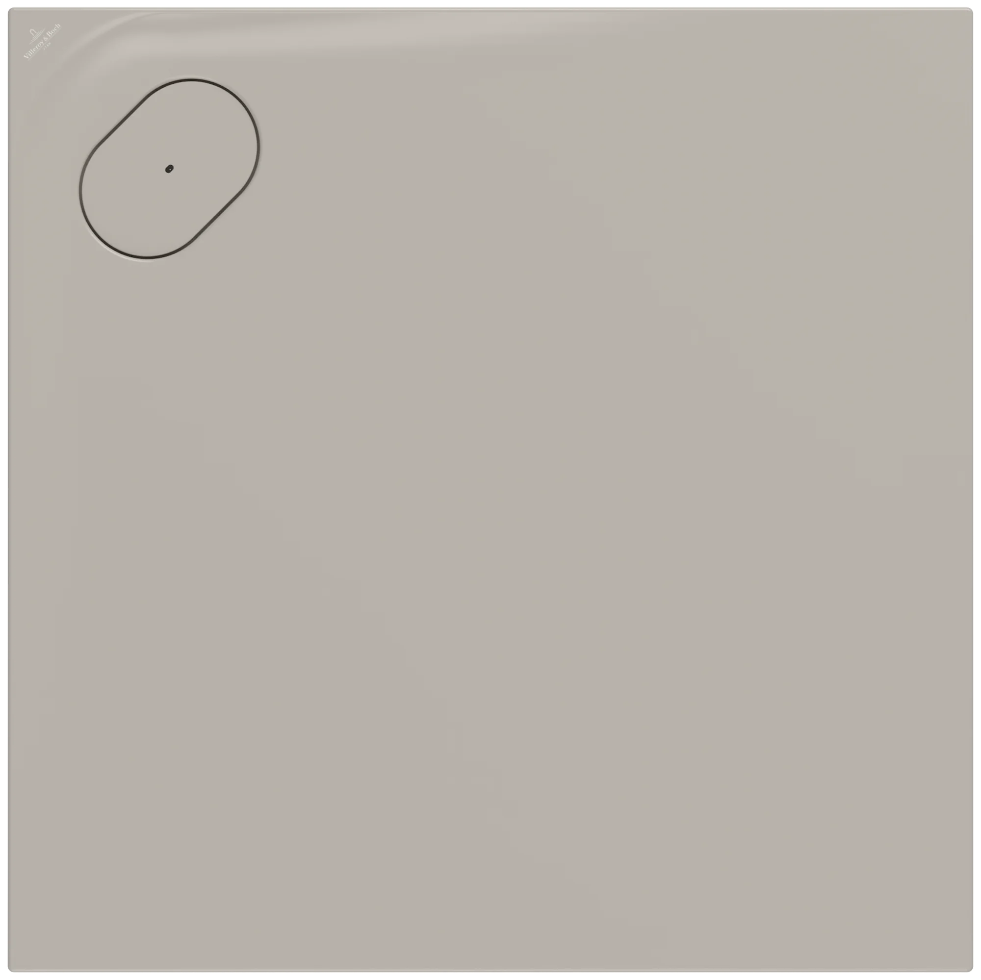 Villeroy & Boch quadratische Duschwanne Ecora Almond 900x900x35 mm, matt, Antirutschklasse B