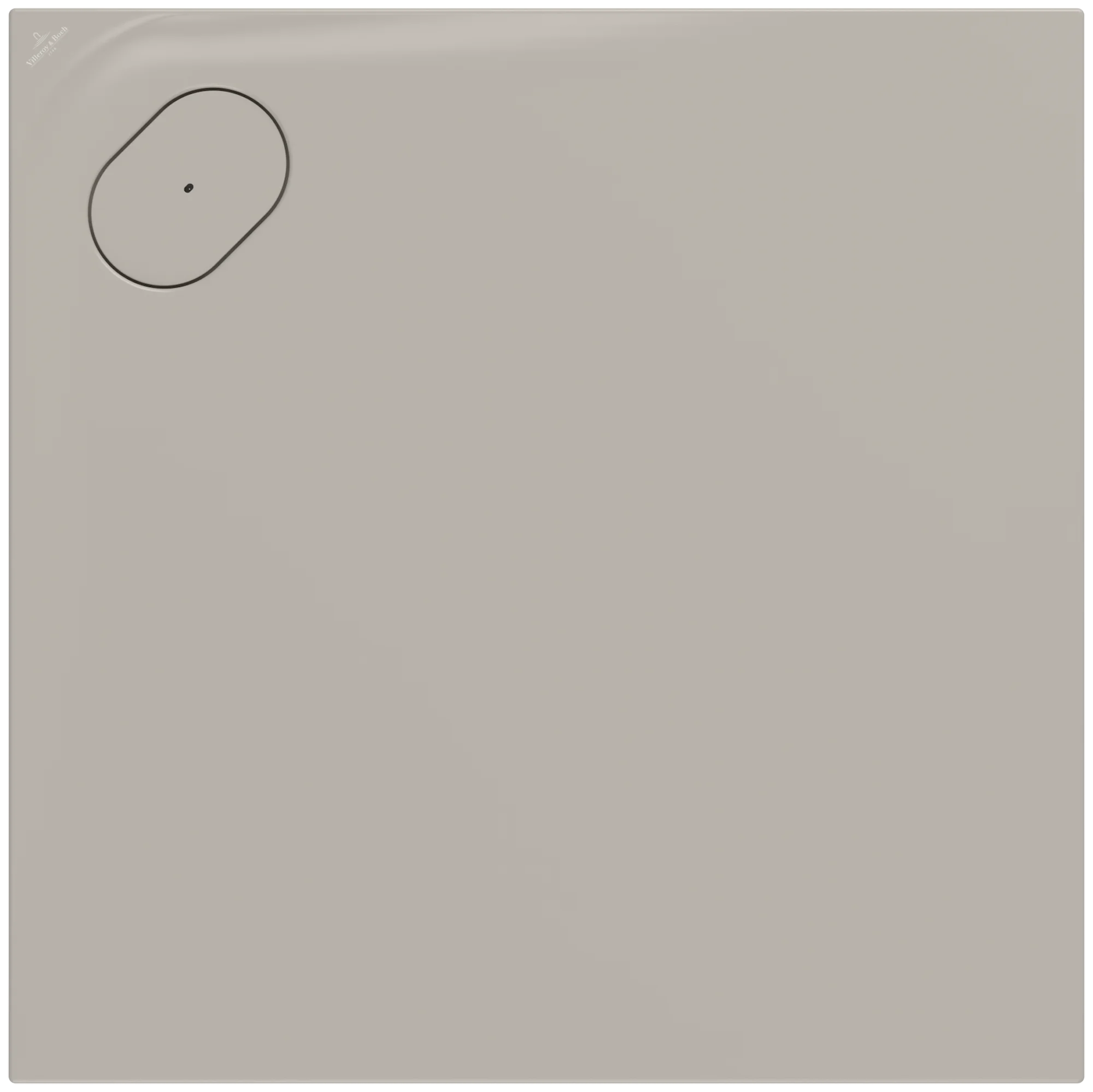 Villeroy & Boch quadratische Duschwanne Ecora Almond 900x900x35 mm, matt, Antirutschklasse B