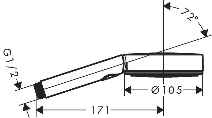 Handbrause Pulsify 105 3jet Relaxation chrom