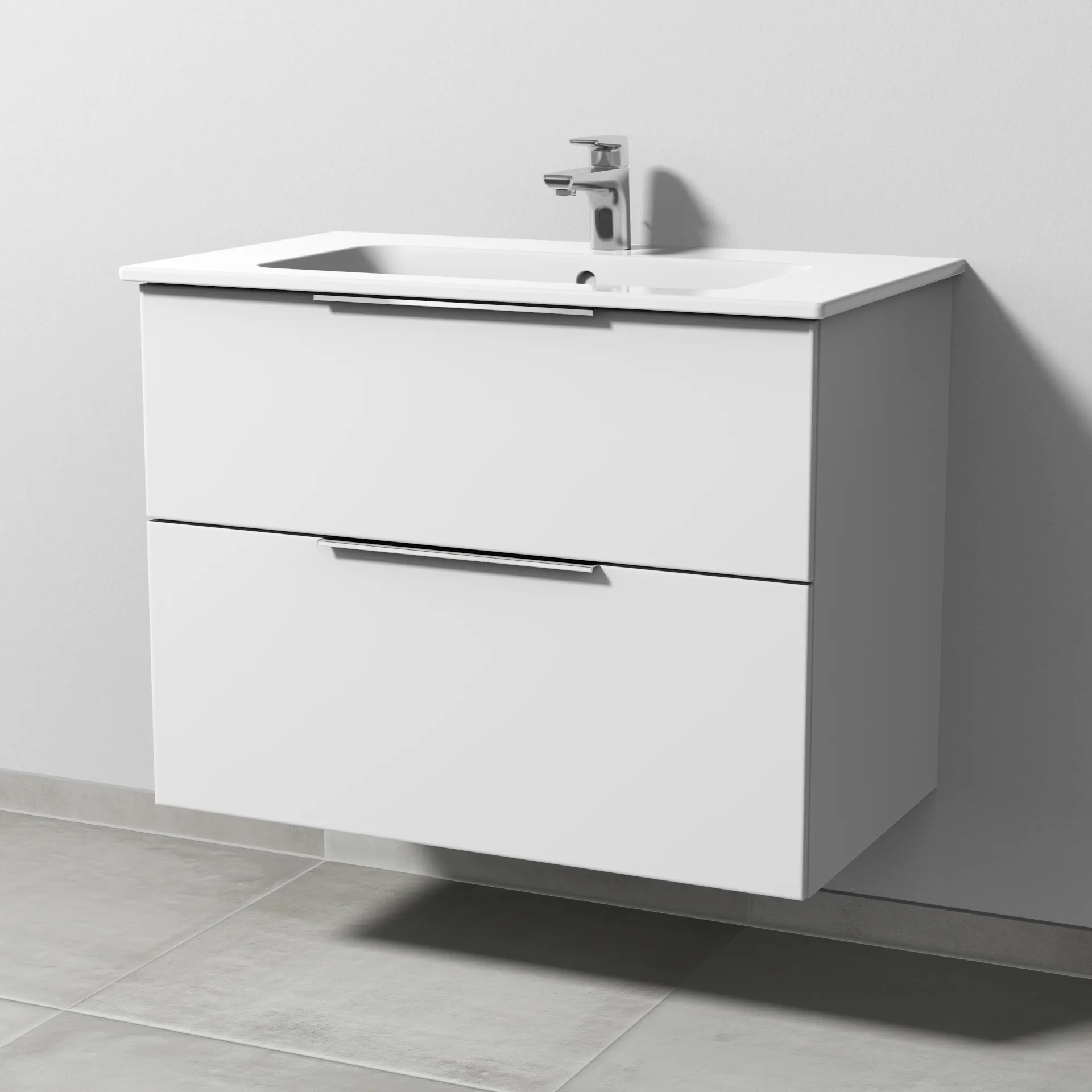 Sanipa Waschtischunterschrank „3way“ 800 × 613 × 467 mm in Weiß-Soft Sanipa Waschtischunterschrank „3way“ 800 × 613 × 467 mm in Weiß-Soft