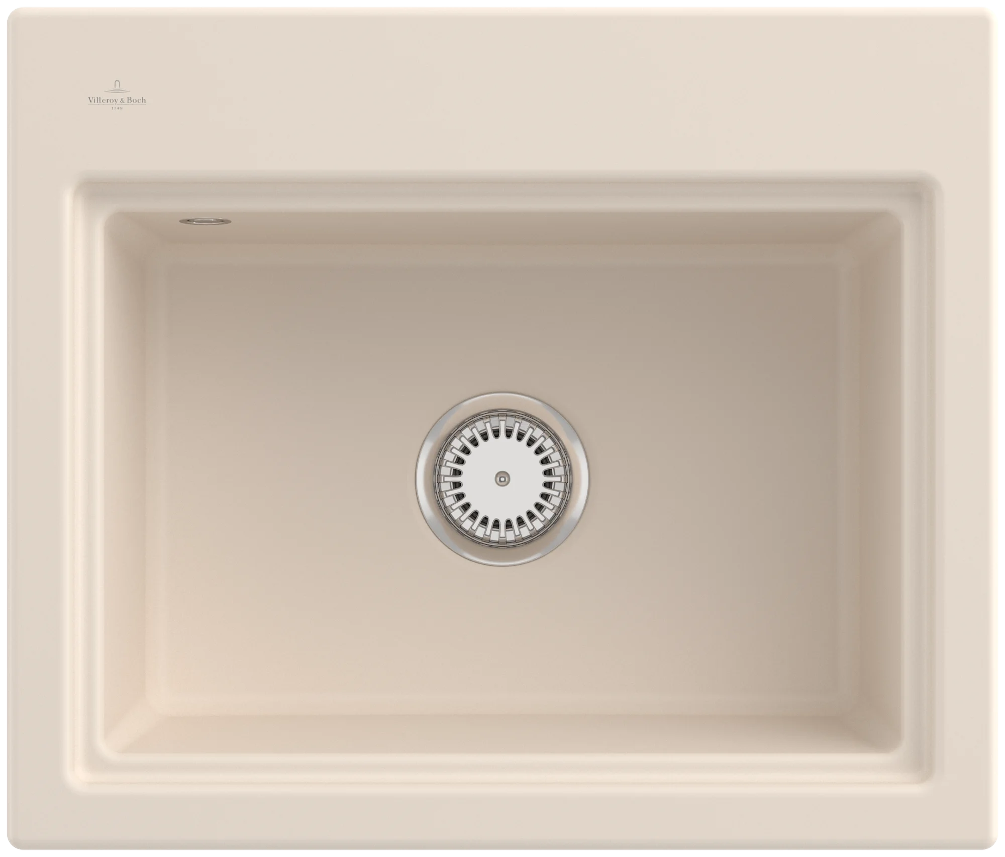 Villeroy & Boch Subway Style 60 S Einbauspüle, 600x510 mm, Ivory CeramicPlus