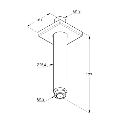 AQA Deckenauslass 150 mm eckiger Rosette chrom AQA Deckenauslass 150 mm eckiger Rosette chrom
