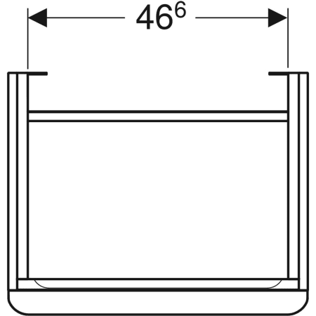 Geberit Waschtischunterschrank „Smyle“ 53,6 × 61,7 × 43,3 cm 
