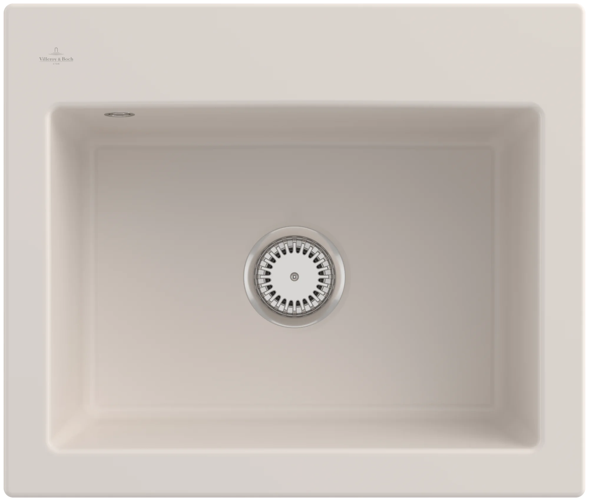 Villeroy & Boch Subway 60 S Einbauspüle 600x510mm Keramik Crema CeramicPlus