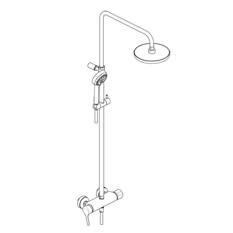 LOGO Einhebelmischer Dual Shower System chrom