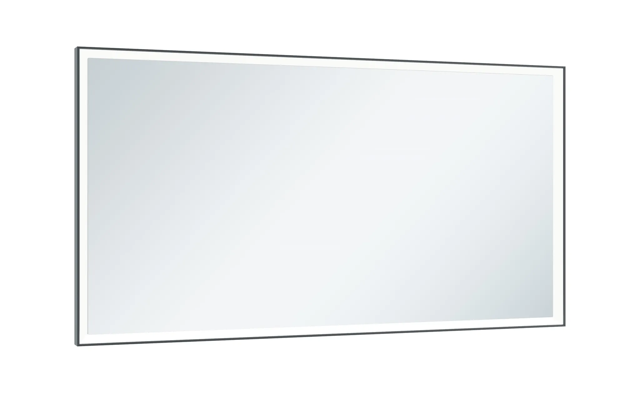 KEUCO Spiegel „Royal Lumos“ in Schwarz (eloxiert), mit Spiegelheizung 1400 × 650 mm