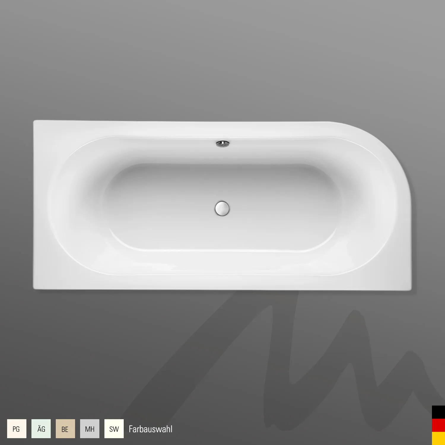 Mauersberger Acryl-Badewanne primo 1 170⁄75 uno links