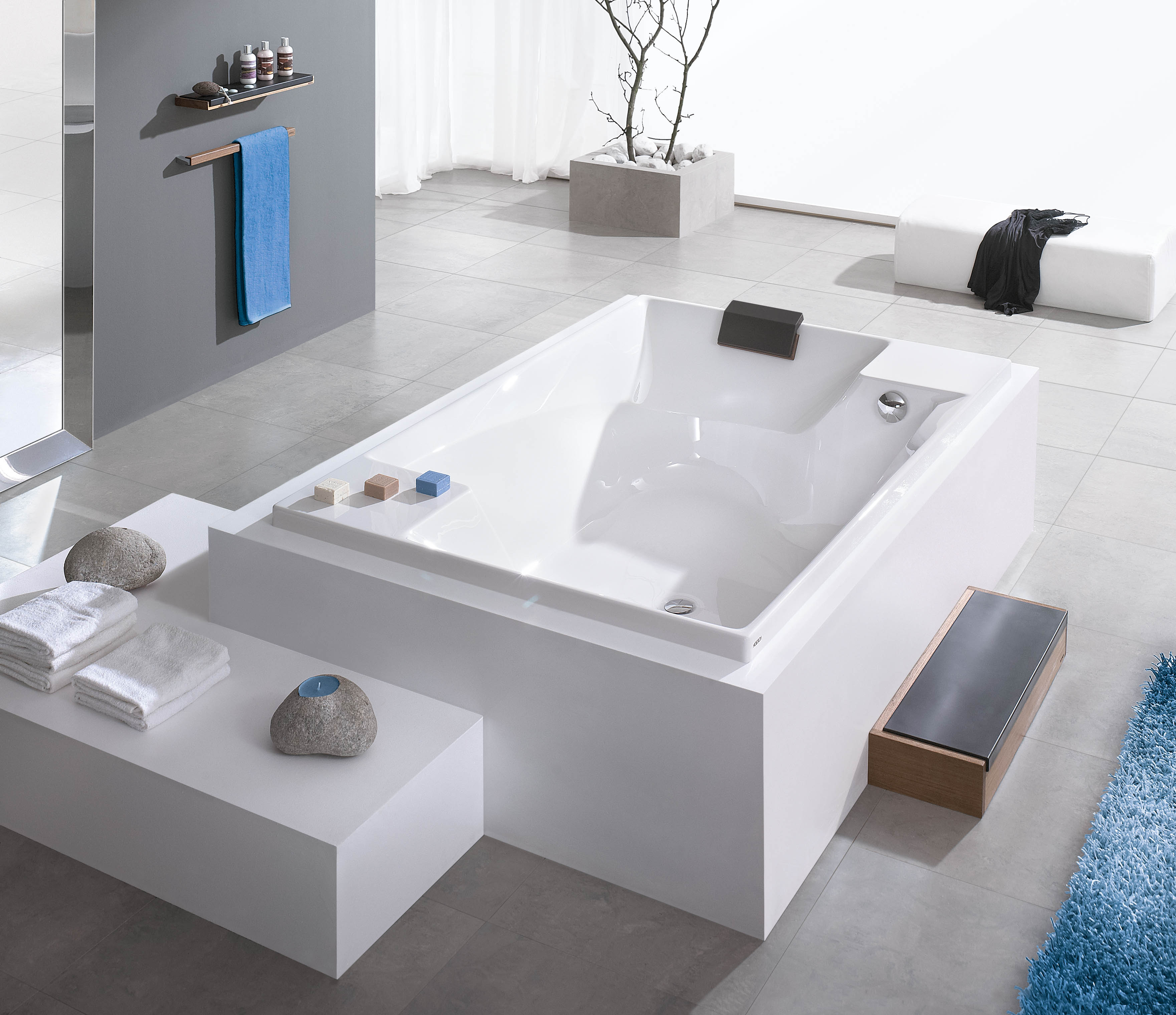Hoesch Badewanne „Santee“ rechteck 190 × 120 cm in 