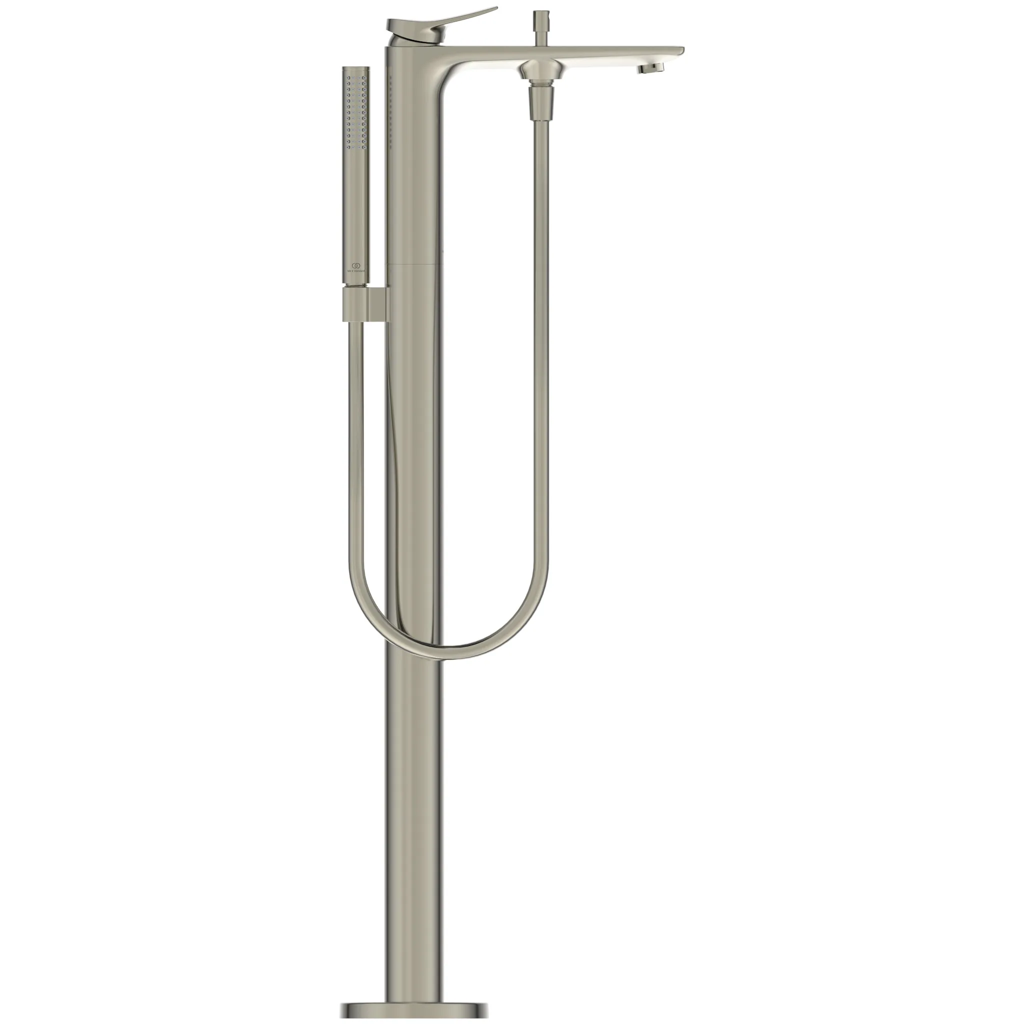 Ideal Standard ConcaArm Freistehende Badewannenarmatur Conca mit Stick-Handbrause Ausladung 204mm Silver Storm