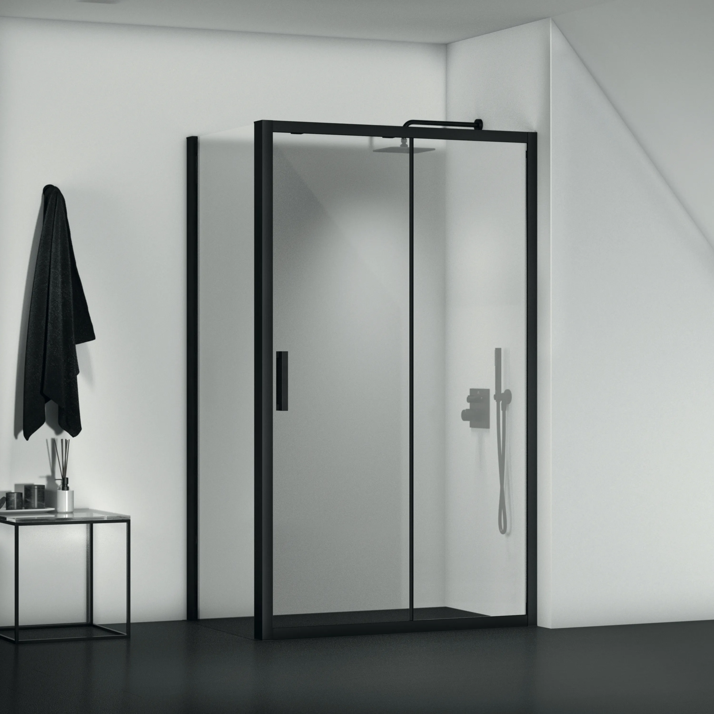 Ideal Standard Stabhandbrause Idealrain Silk Black, BC774XG