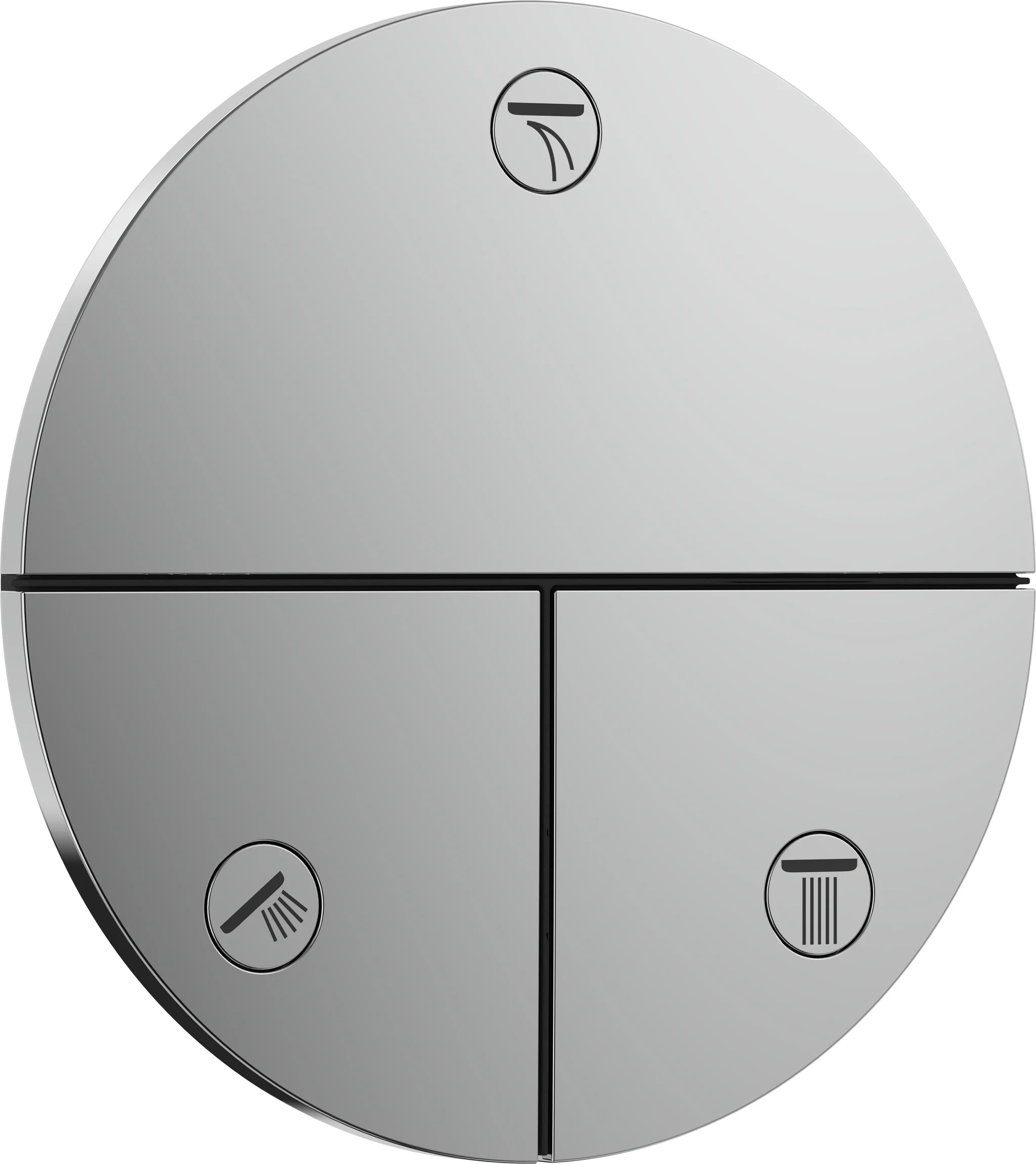 Hansgrohe ShowerSelect Comfort S Absperrventil Unterputz, Chrom, 3 Verbraucher, iBox universal 2, Durchflussmenge 26 l/min, Betriebsdruck 1-10 bar