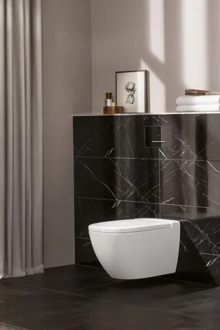 WC-Betätigungsplatte ViConnect Installationssysteme 922160, 125 x 77 x 259 mm, 2-Mengen-Spülung, Glass Glossy Black