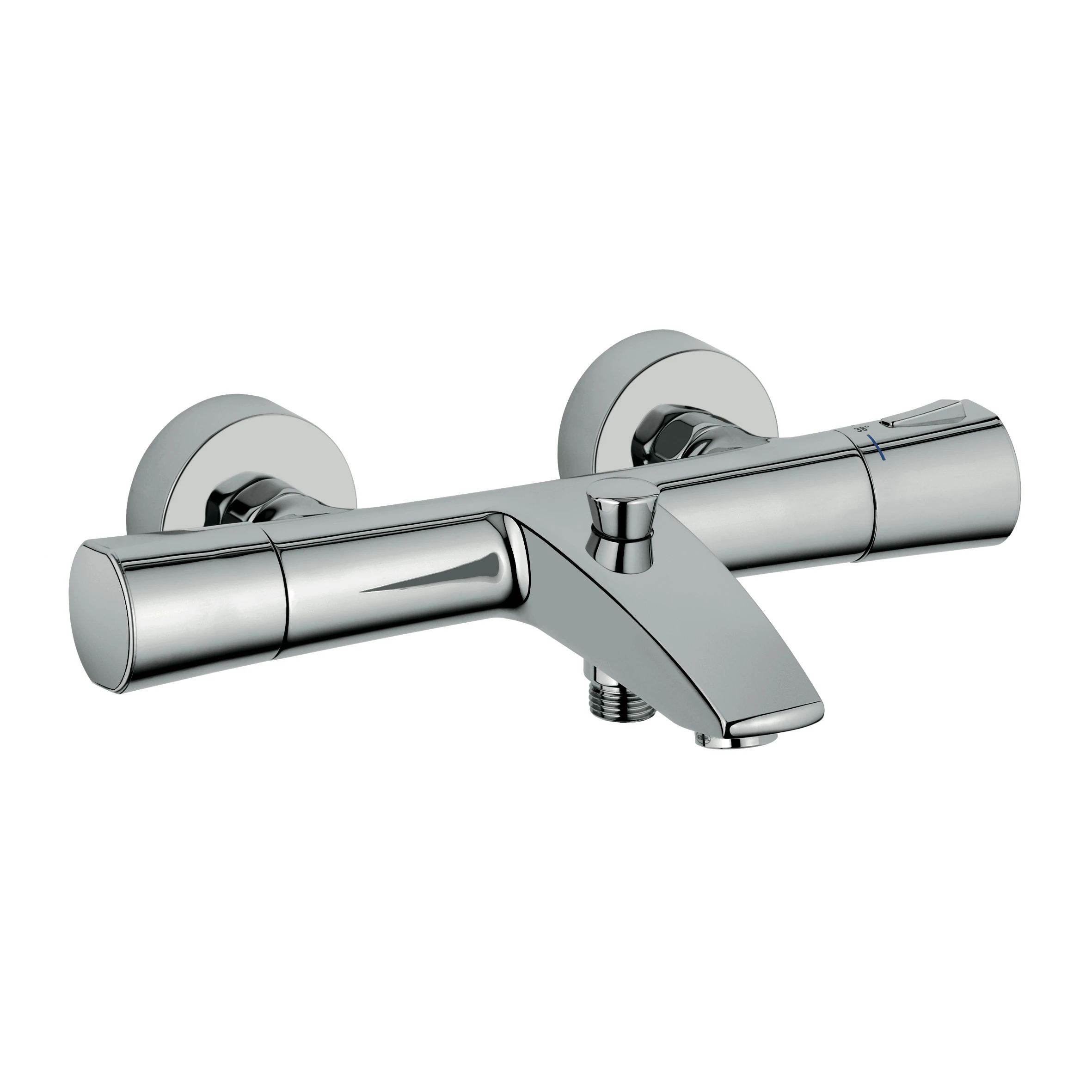 ZENTA Thermostat Wannenfüll- und Brausearmatur DN 15 chrom