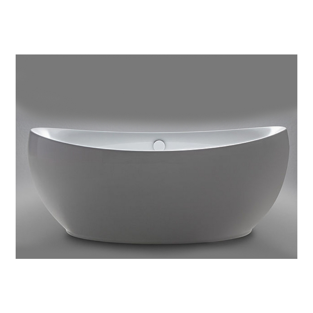 repaBAD Badewanne „Ferrara F“ freistehend oval 1800 × 850 mm, Mittelablauf in Weiß repaBAD Badewanne „Ferrara F“ freistehend oval 1800 × 850 mm, Mittelablauf in Weiß