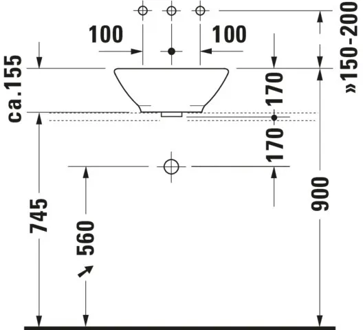 Aufsatzbecken Bacino 420 mm rund, mit ÜL, ohne HLB, weiß Aufsatzbecken Bacino 420 mm rund, mit ÜL, ohne HLB, weiß