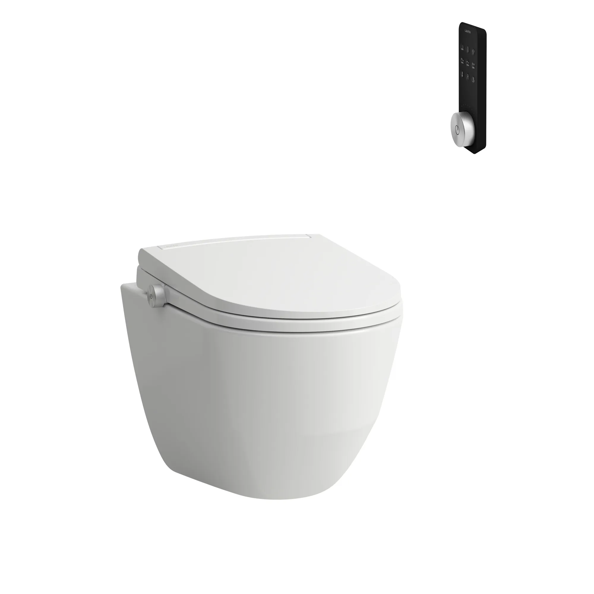 CLEANET PRO COMFORT Spülrandloses Wand-WC mit verdeckter Befestigung, erhöht, Tiefspüler für 4/2l-Spülung mit Dusch-WC Aufsatz mit Fernbedeinung, Fön & Sitzheizung, weiß CLEANET PRO COMFORT Spülrandloses Wand-WC mit verdeckter Befestigung, erhöht, Tiefspüler für 4/2l-Spülung mit Dusch-WC Aufsatz mit Fernbedeinung, Fön & Sitzheizung, weiß