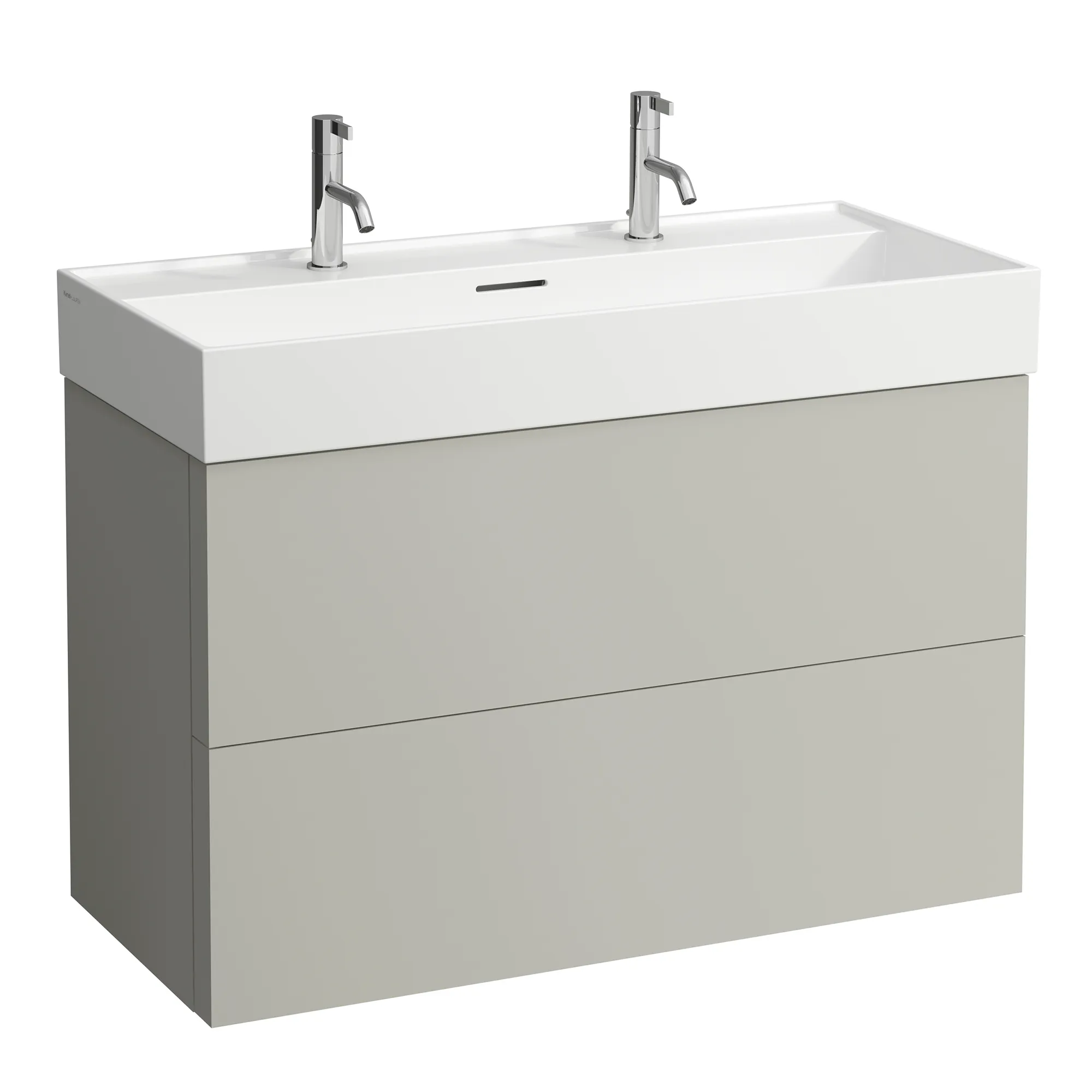 Laufen Waschtischunterbau „Kartell“ 450 × 600 × 985 mm Kieselgrau