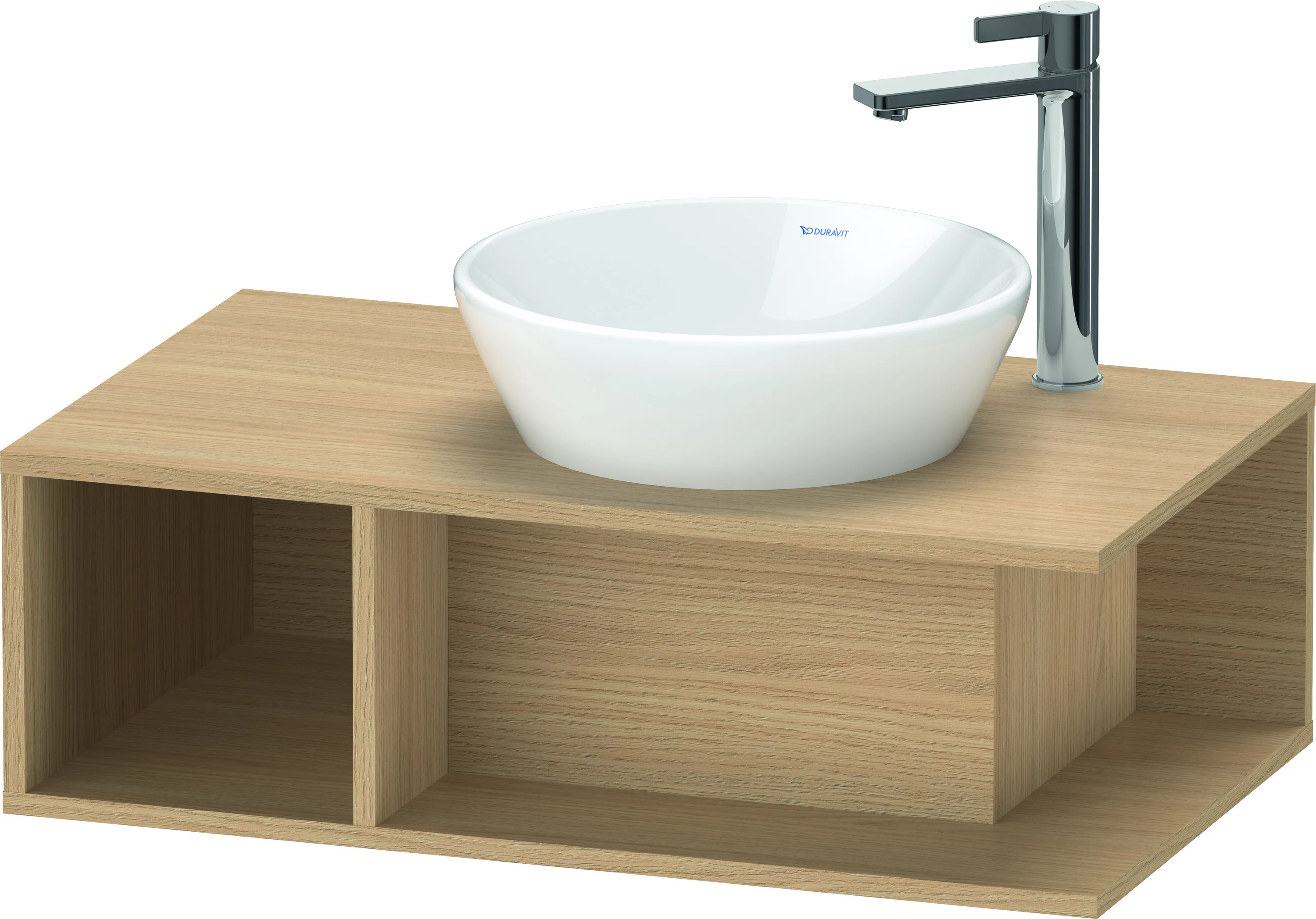 Duravit Waschtischunterschrank wandhängend „D-Neo“ 80 × 26 × 48 cm Eiche Natur Duravit Waschtischunterschrank wandhängend „D-Neo“ 80 × 26 × 48 cm Eiche Natur