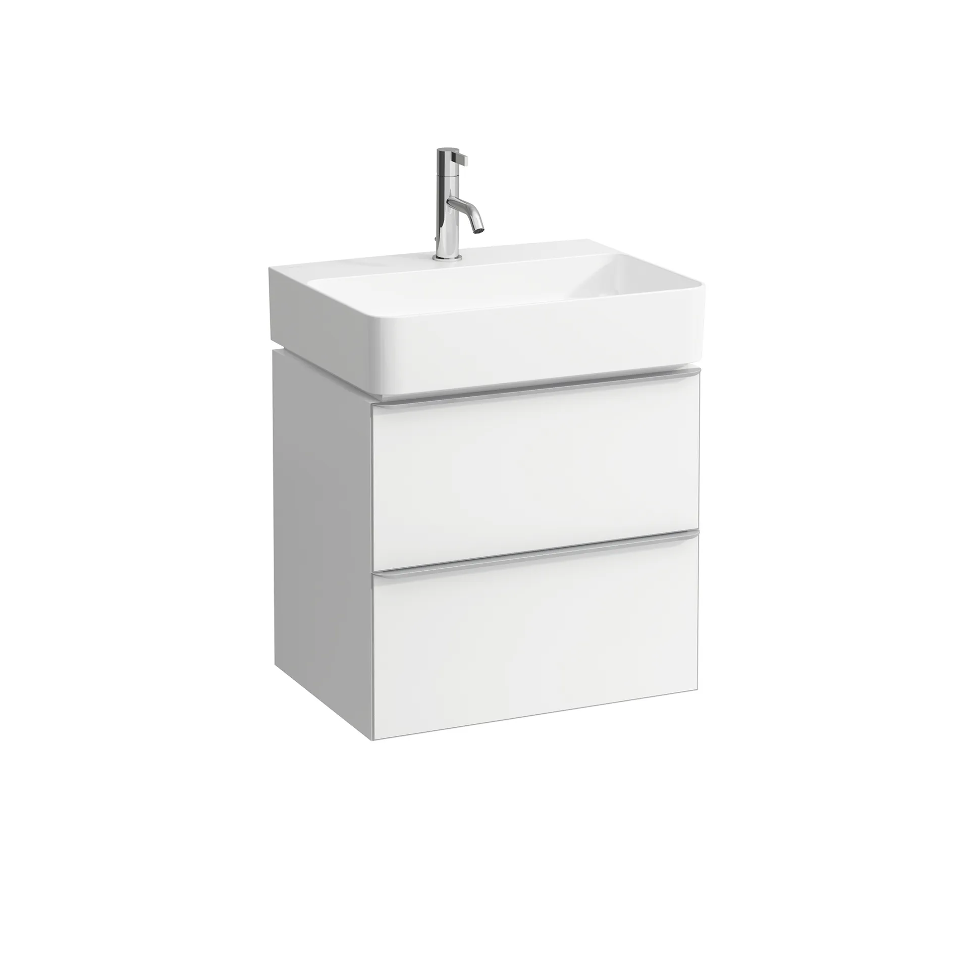 Laufen Waschtischunterbau „SPACE“ 410 × 520 × 535 mm Nussbaum hell Laufen Waschtischunterbau „SPACE“ 410 × 520 × 535 mm Nussbaum hell