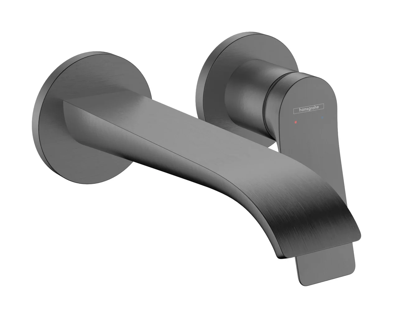 Hansgrohe Vivenis Einhebel-Waschtischmischer Unterputz, Brushed Black Chrome, Ausladung 192 mm, Hebelgriff, WaterfallStream, max. Durchfluss 5 l/min