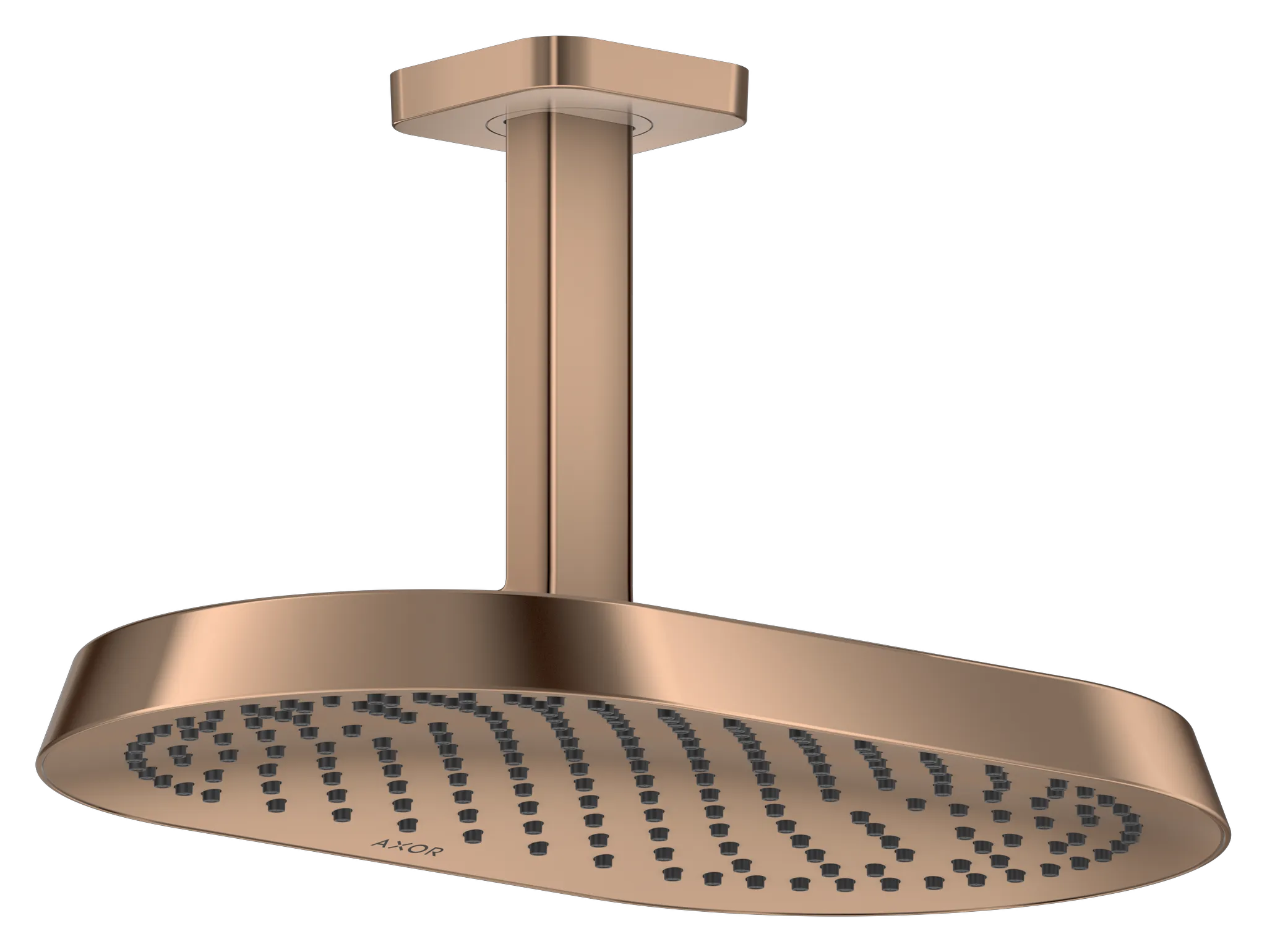 Hansgrohe AXOR ShowerSphere Kopfbrause 370⁄220 1jet mit Deckenanschluss, Polished Red Gold