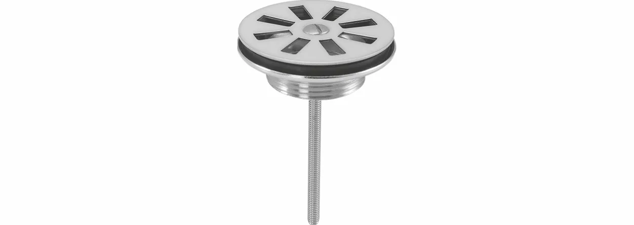 Univentil 1 1/4″ Edelstahl V2A poliert mit Siebplatte Edelstahl Univentil 1 1/4″ Edelstahl V2A poliert mit Siebplatte Edelstahl