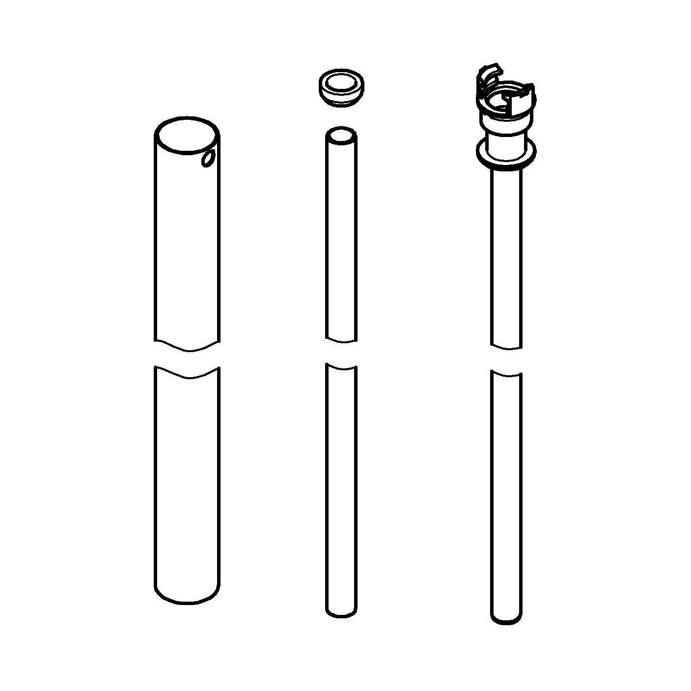Ersatzrohr 48053, für Duschsysteme, Ersatz-Brauserohr 15 cm länger gegenüber Originalrohr für Duschsysteme, chrom Ersatzrohr 48053, für Duschsysteme, Ersatz-Brauserohr 15 cm länger gegenüber Originalrohr für Duschsysteme, chrom