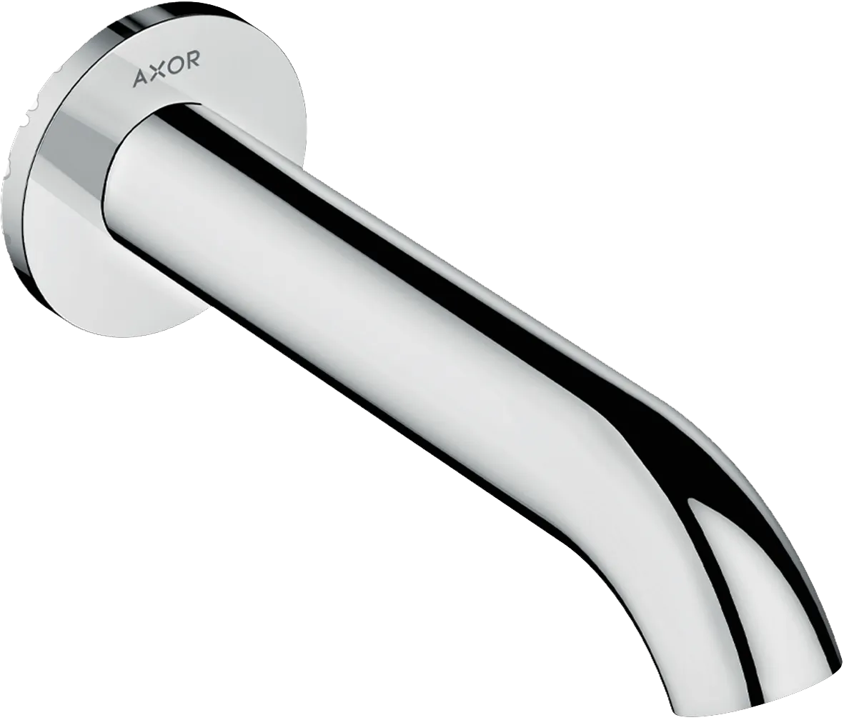 Hansgrohe AXOR Uno Wanneneinlauf gebogen Chrom, Ausladung 178 mm, Wandmontage, max. Durchfluss 19 l/min bei 3 bar, Anschluss DN20